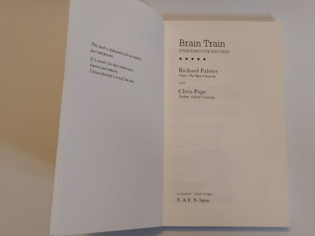 Brain Train; Studying for Success - Richard Palmer and Chris Pope