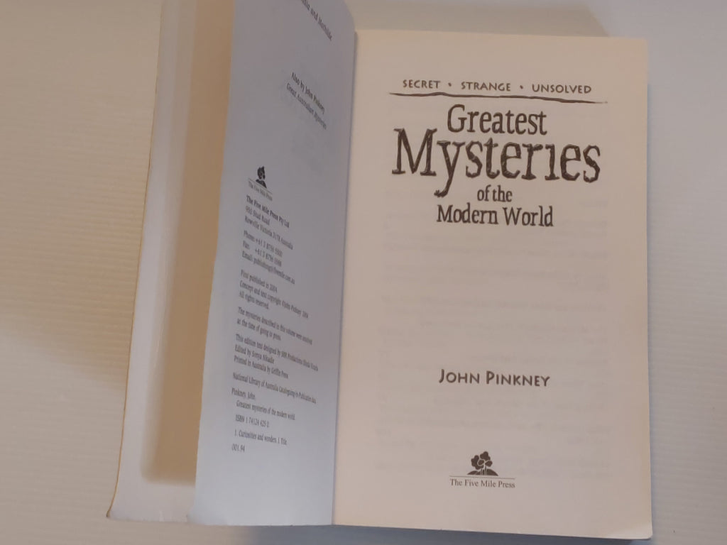 Greatest Mysteries of the Modern World - John Pinkney