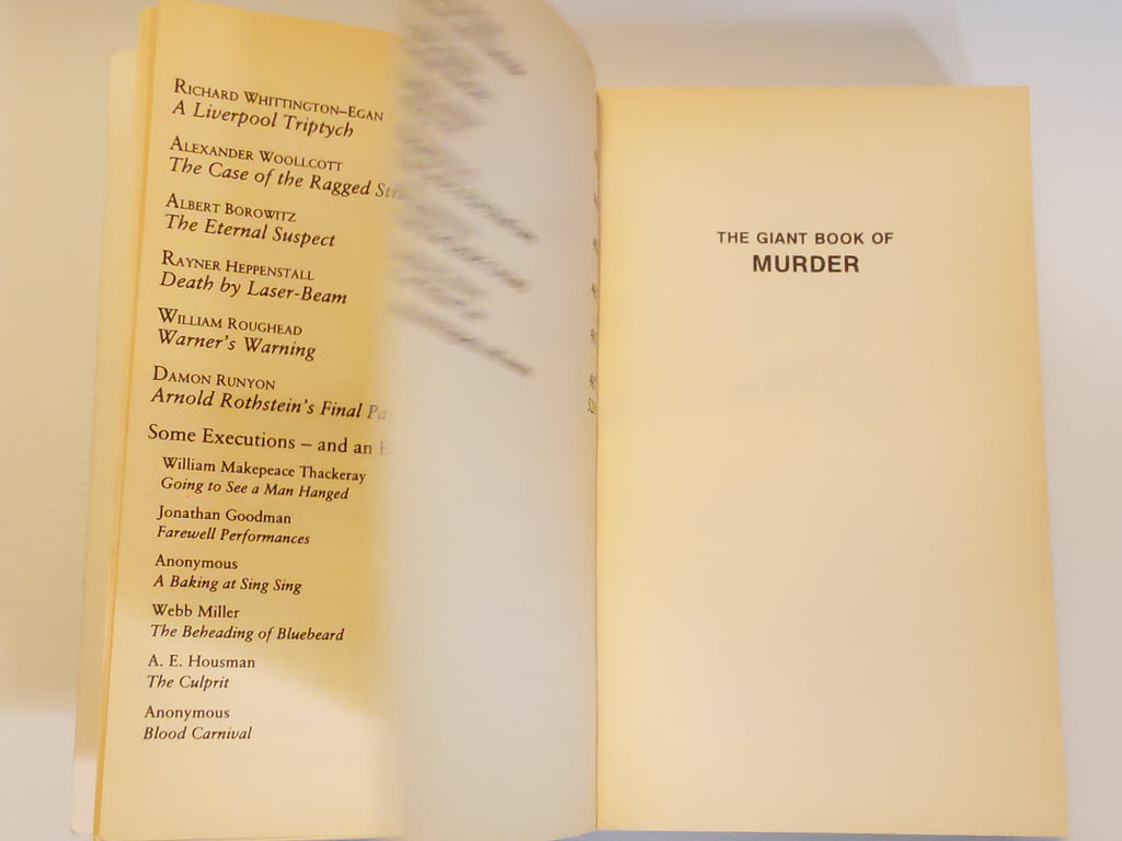 The Giant Book of Murder - Jonathan Goodman (Ed.)