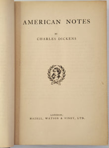 American Notes/Master Humphrey's Clock/The Life of Charles Dickens - Charles Dickens/John Forster