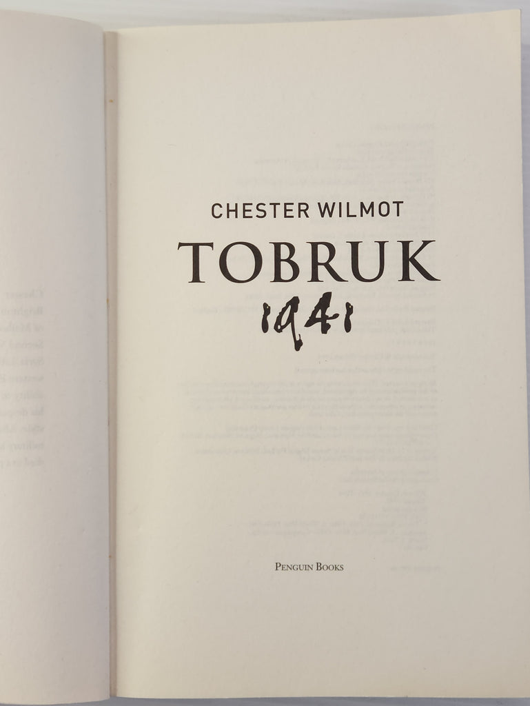 Tobruk 1941 - Chester Wilmot