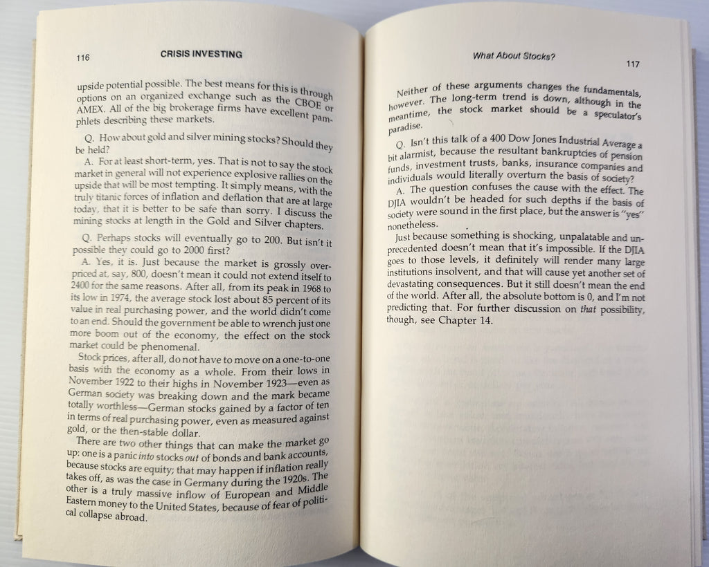 Crisis Investing; Opportunities and Profits in the Coming Great Depression - Douglas R.Casey