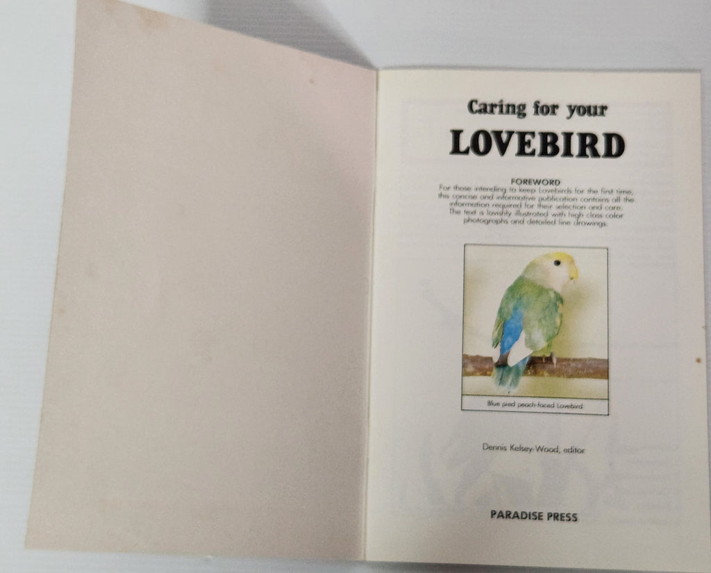 Caring for your Lovebird - Dennis Kelsey-Wood (Editor)