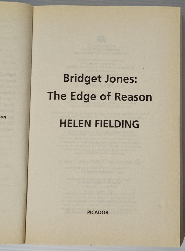 Bridget Jones; The Edge of Reason - Helen Fielding