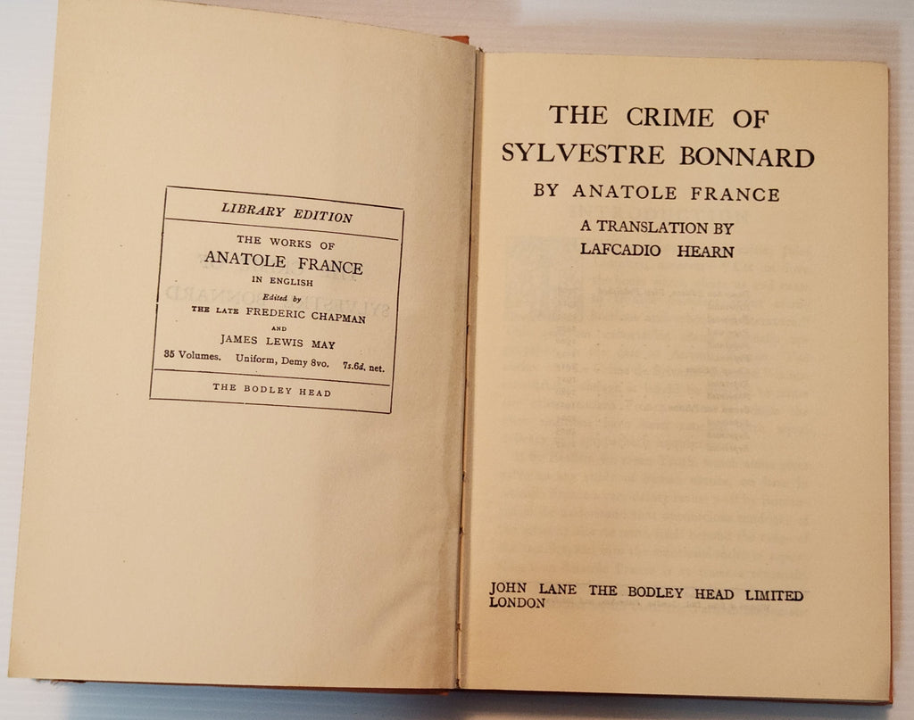 The Crime of Sylvestre Bonnard - Anatole France