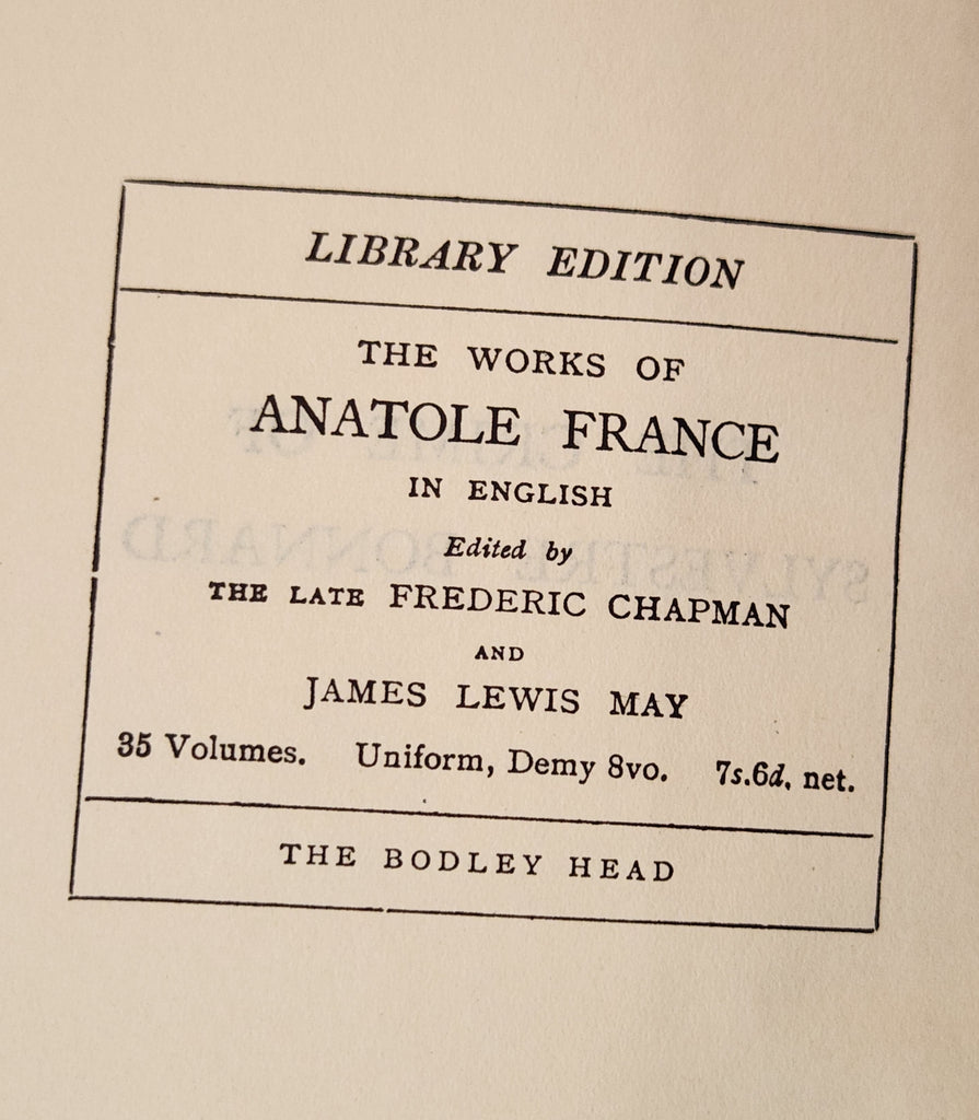 The Crime of Sylvestre Bonnard - Anatole France