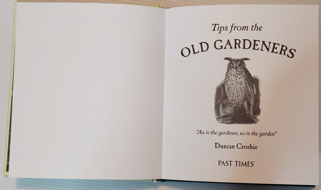 Tips from the Old Gardeners - Duncan Crosbie
