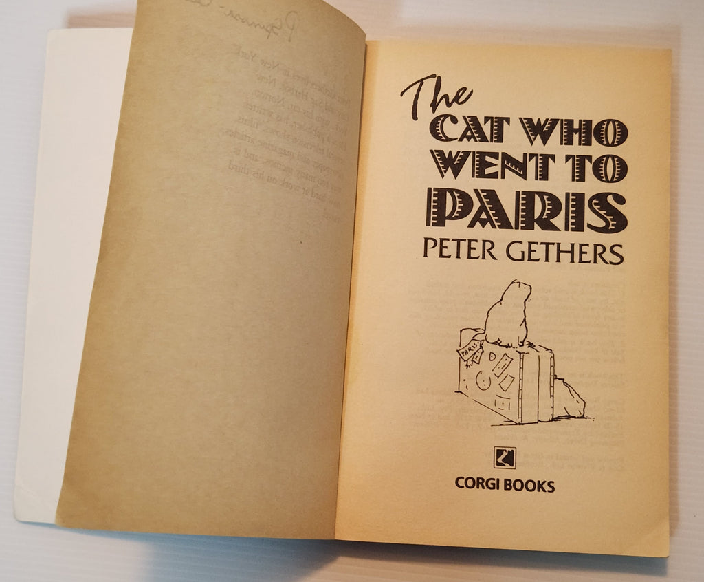 The Cat Who Went to Paris - Peter Gethers