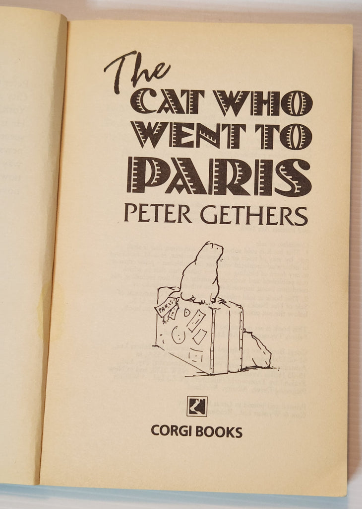 The Cat Who Went to Paris - Peter Gethers