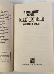 Star Trek #33; Deep Domain - Howard Weinstein