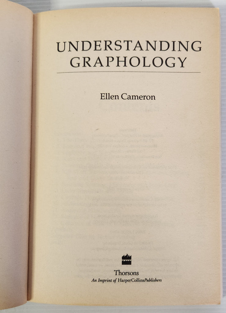 Understanding Graphology - Ellen Cameron