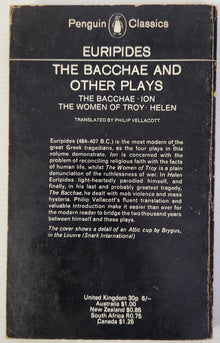 The Bacchae and Other Plays - Euripides (Translated by Philip Vellacott)