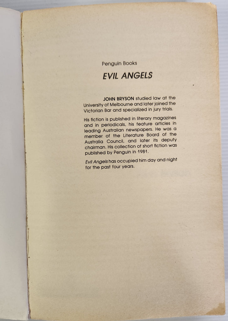 Evil Angels - John Bryson