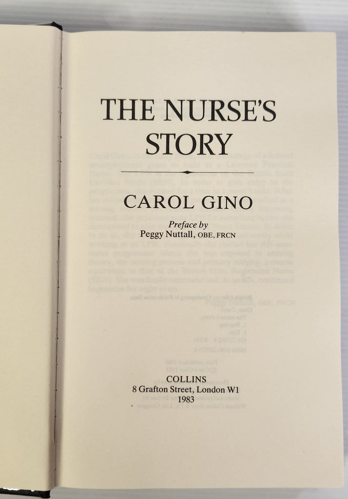 The Nurse's Story - Carol Gino