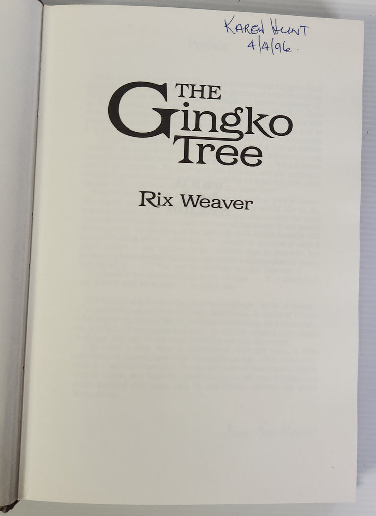 The Gingko Tree - Rix Weaver