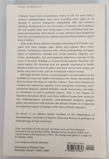 Home in the Islands; Housing and Social Change in the Pacific - Edited by Jan Rensel and Margaret Rodman