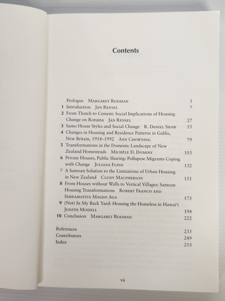 Home in the Islands; Housing and Social Change in the Pacific - Edited by Jan Rensel and Margaret Rodman