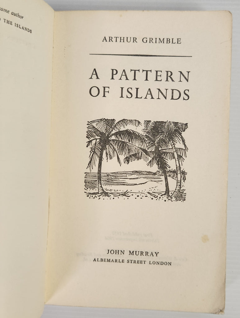 A Pattern of Islands - Arthur Grimble