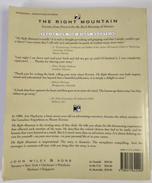 The Right Mountain: Lessons from Everest on the Real Meaning of Success - Jim Hayhurst