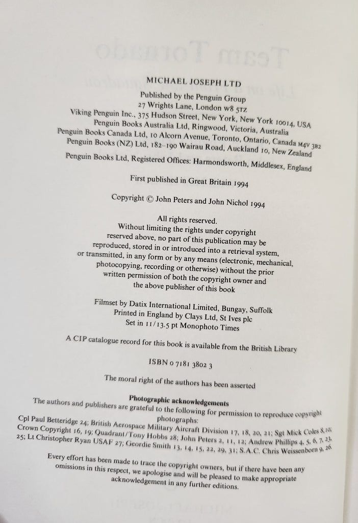 Team Tornado: Life on a Front-Line Squadron - RAF Flight Lieutenants John Peters & John Nichol