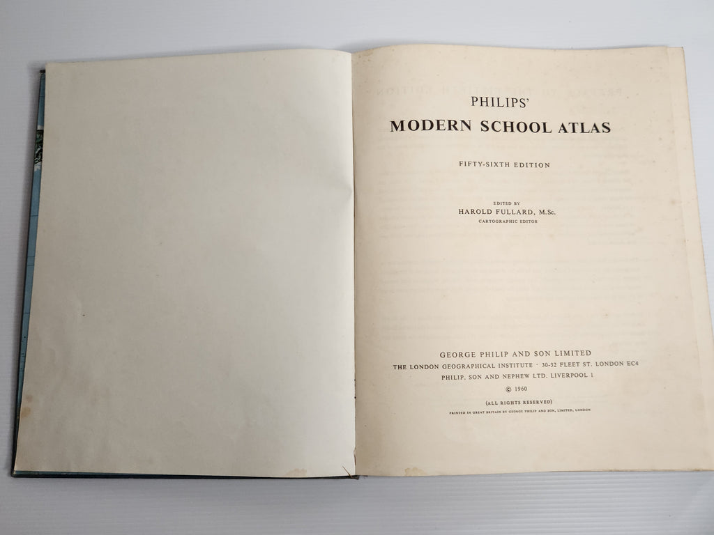 Philip's Modern School Atlas - Harold Fullard (Ed.)