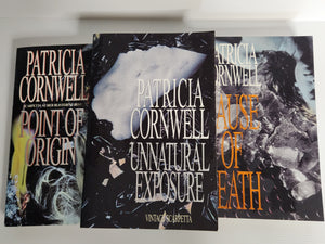 Patricia Cornwell Bundle of 3 - Cause of Death/Unnatural Exposure/Point of Origin