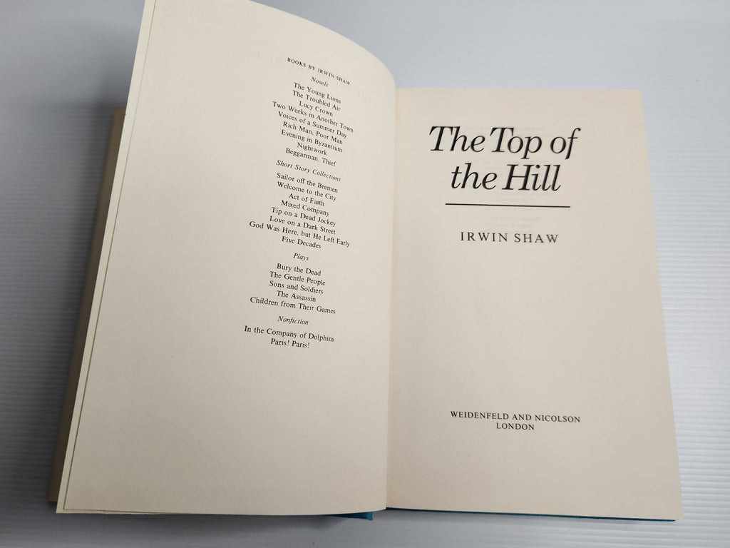 The Top of the Hill (A Novel) - Irwin Shaw